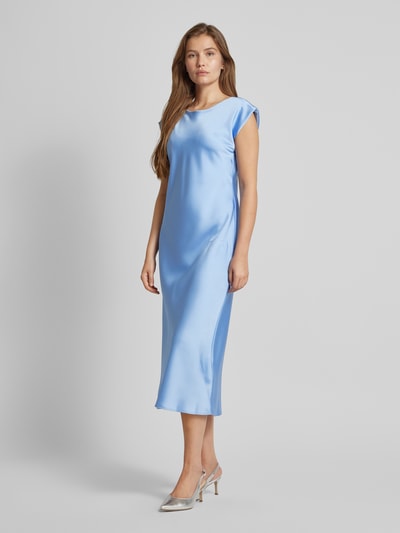 Marella Midi-jurk met V-hals, model 'AQUILE' Lichtblauw - 1