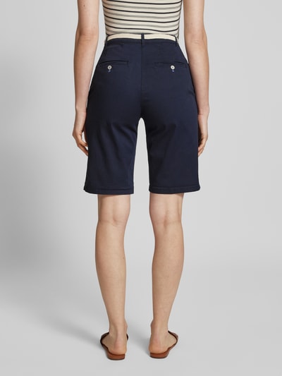 Christian Berg Woman Bermudas mit Gürtel und französischen Eingrifftaschen Dunkelblau 5