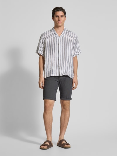 Redefined Rebel Regular Fit Bermudas mit Gesäßtaschen Modell 'NEBRASKA' Anthrazit Melange 1