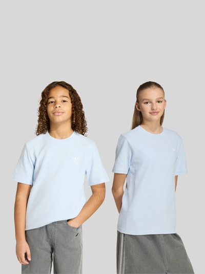 adidas Originals regular fit T-shirt met gestikt logo Bleu - 4