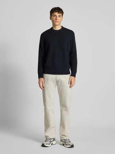 Only & Sons Relaxed Fit Pullover aus Baumwoll-Mix mit Woll-Anteil Modell 'JAMES' Black 1