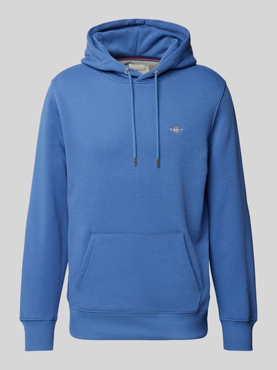 Gant Hoodie mit Label-Stitching Modell 'SHIELD' Royal 1