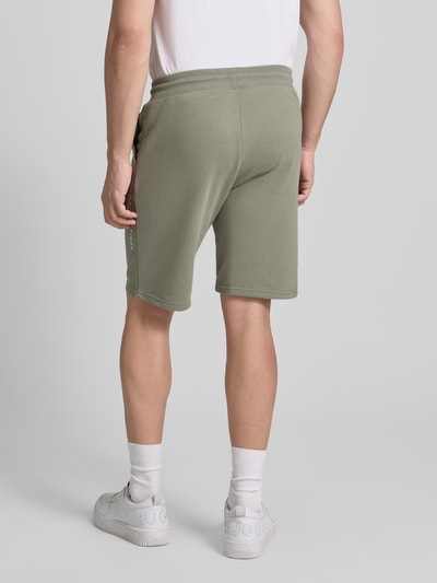 Tommy Hilfiger Regular fit sweatshorts van katoenmix Kaki - 5
