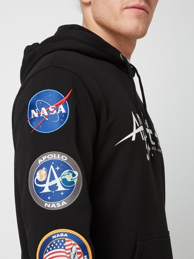 Alpha Industries Hoodie mit Apollo-Patches Black 5