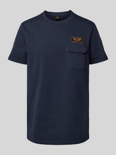 PME Legend T-shirt met borstzak Marineblauw - 2