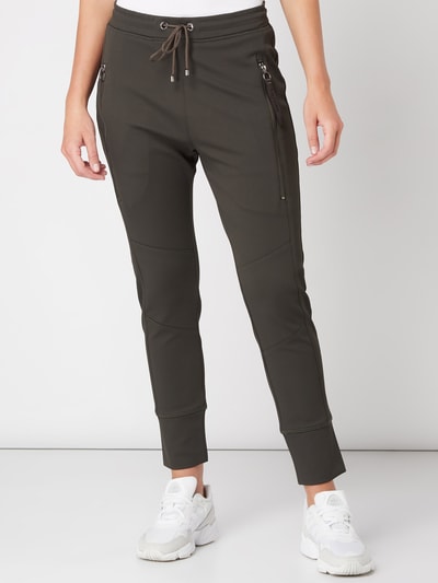 MAC Jogpants mit Reißverschlusstaschen  Khaki 4