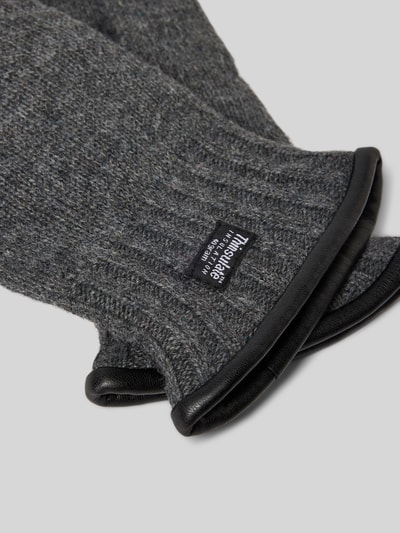 EEM Wollen handschoenen van zuivere wol, model 'THINSULATE' Antraciet - 2