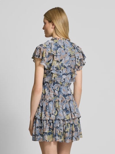 Lauren Ralph Lauren Minikleid mit Volants Modell 'DEVANY' Blau 5