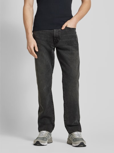 Levi's® Tapered Fit Jeans im 5-Pocket-Design Modell '502™' Dunkelgrau 4