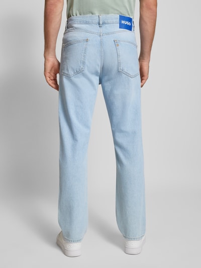 Hugo Blue Regular Fit Jeans im 5-Pocket-Design Modell 'Jonah' Hellblau 5