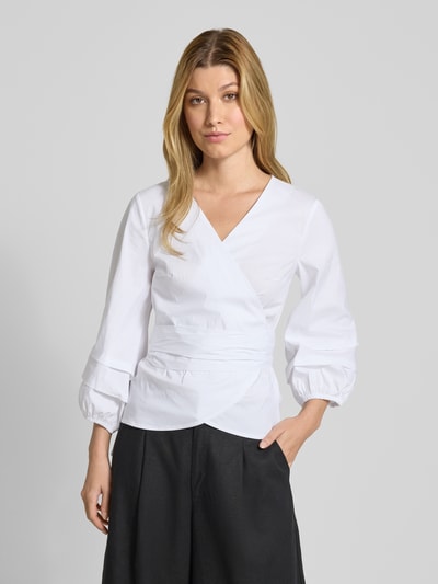 More & More Wickelbluse mit 3/4-Arm Offwhite 4