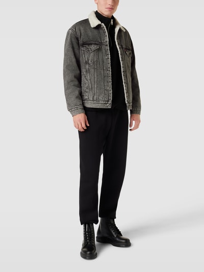 Levi's® Jeansjack met platte kraag, model 'Sherpa' Middengrijs - 1