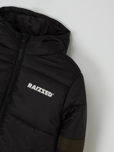 Raizzed Steppjacke mit Kapuze Modell 'Taiping' - inklusive Mütze Black 2