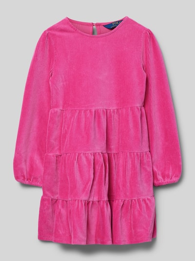 Polo Ralph Lauren Kids Corduroy jurk in laagjeslook Felroze - 1