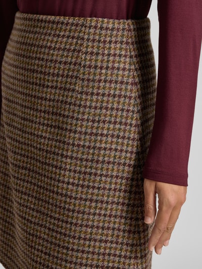 Weekend Max Mara Lekko rozkloszowana mini spódnica z mieszanki wełny model 'VATA' Camel 3