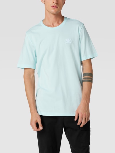 adidas Originals T-Shirt mit Label-Stitching Modell 'ESSENTIAL TEE' Hellblau 4