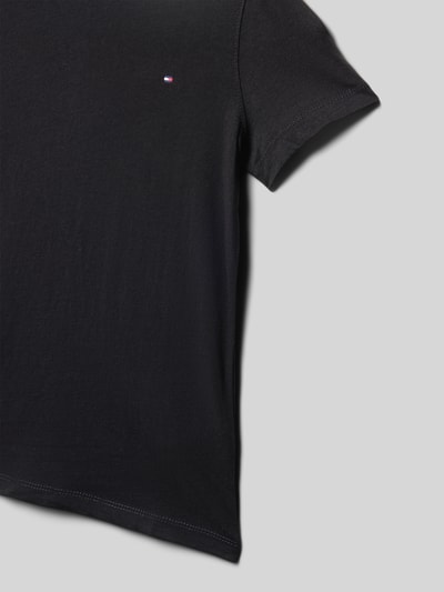 Tommy Hilfiger Teens Regular Fit T-Shirt aus reiner Baumwolle Black 2