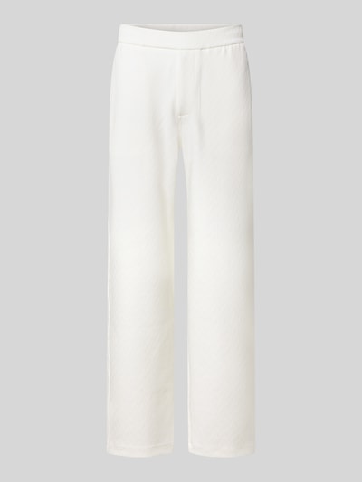 Produktfoto, Wide Fit Sweatpants mit Lyocell-Anteil von Emporio Armani in Weiß, elastischer Bund, Eingrifftaschen, strukturierte Oberfläche