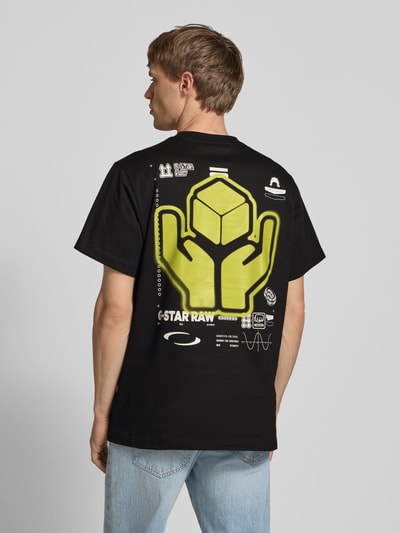 G-Star Raw Loose Fit T-Shirt mit Label-Print Black 5