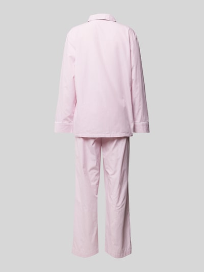 Seidensticker Pyjama mit Knopfleiste Rosa 3