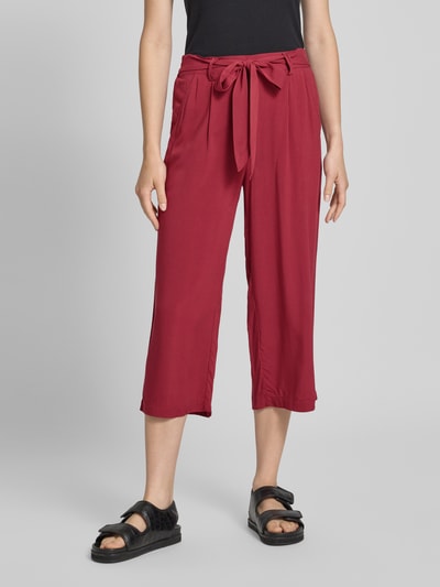 Only Weite Hose aus reiner Viskose Modell 'NOVA LIFE' Bordeaux 4