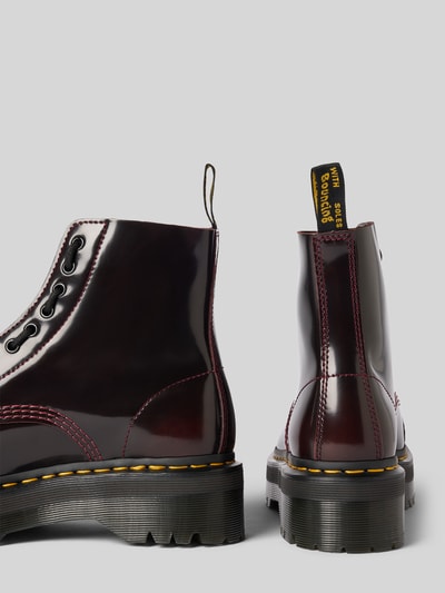 Dr. Martens Lederstiefeletten mit Reißverschluss Modell 'Sinclair' Bordeaux 2