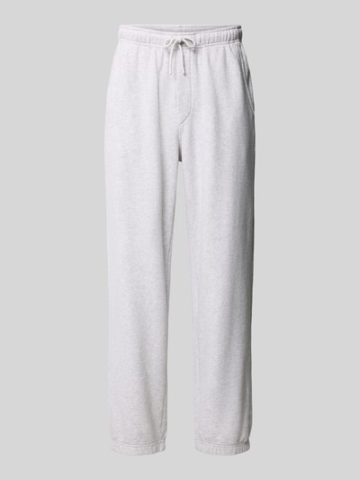 Produktfoto, Sweatpants mit Eingrifftaschen Modell 'ATUBAY' von American Vintage, Baumwoll-Elasthan-Mix, grau, Relaxed Fit, sichtbare Textur