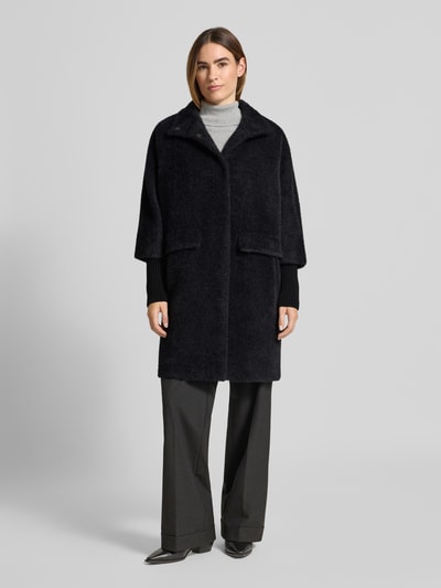 comma Jas met opstaande kraag Zwart - 1