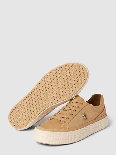 Tommy Hilfiger Sneaker mit Label-Applikation Modell 'VULC' Beige 3