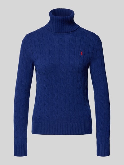 Polo Ralph Lauren Strickpullover mit Label-Stitching Dunkelblau 2