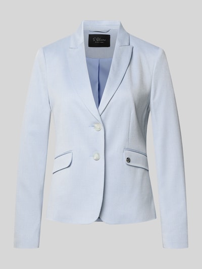 s.Oliver BLACK LABEL Regular Fit Blazer aus Viskose-Mix Bleu 2