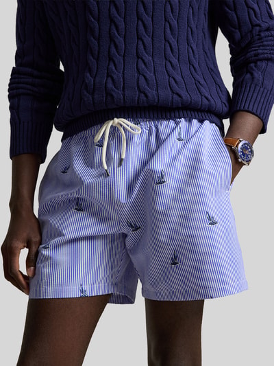 Polo Ralph Lauren Underwear Spodenki kąpielowe o kroju regular fit z haftami Granatowy 3