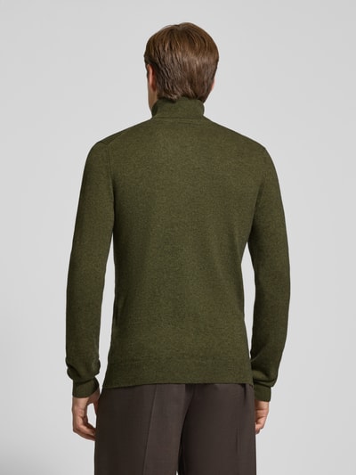 MCNEAL Regular fit coltrui van wolmix met kasjmier Olijfgroen gemêleerd - 5