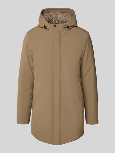 Matinique Regular fit parka met capuchon, model 'Madeston' Hazelnoot - 2