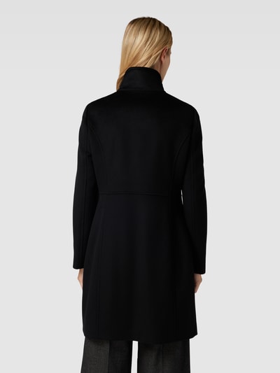 Pennyblack Lange wollen jas met opstaande kraag, model 'LIZ' Zwart - 5