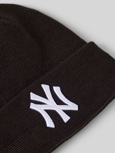 New Era Beanie met labeldetail Zwart - 2