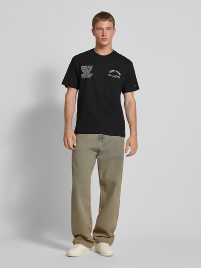 Tommy Jeans Regular fit T-shirt van puur katoen Zwart - 1