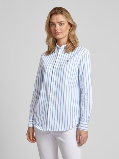 Polo Ralph Lauren Overhemdblouse met streepmotief Lichtblauw - 4