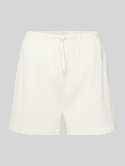 BOSS Relaxed Fit Pyjama-Shorts mit Tunnelzug Offwhite 1