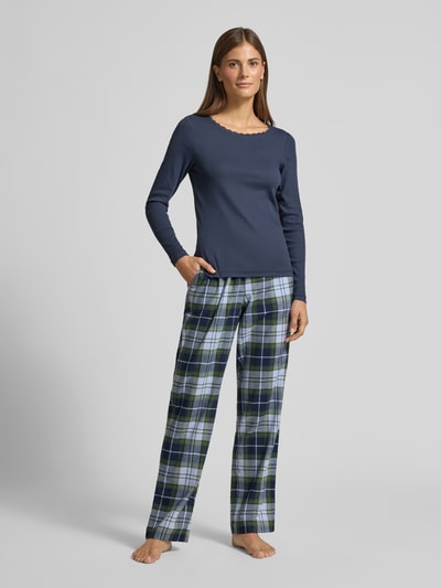Christian Berg Woman Regular Fit Pyjama-Hose mit Tunnelzug Dunkelblau 1