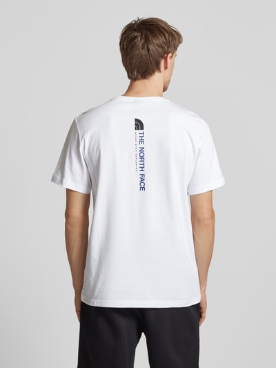 The North Face T-Shirt mit Label-Print Modell 'VERTICAL' Weiss 4