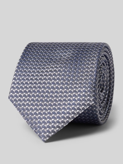 Prince Bowtie Zijden stropdas met logopatch (7 cm) Zilver - 1