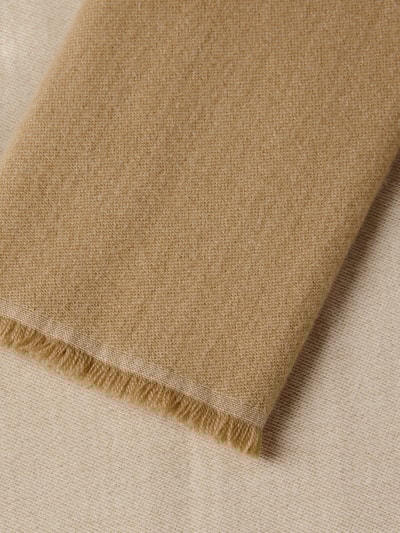 BOSS Orange Sjaal van katoenmix met wolmix, model 'JOELY' Lichtbruin - 3