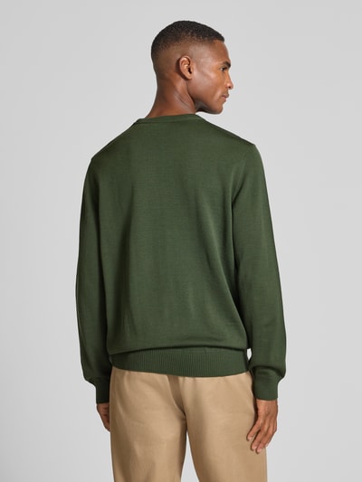 MAERZ Muenchen Gebreide pullover van merinowol Olijfgroen - 5