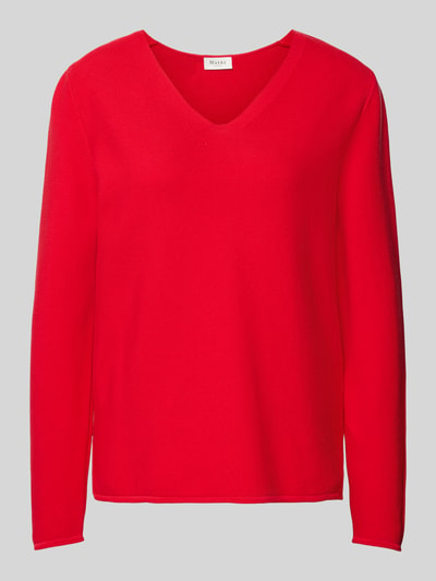 MAERZ Muenchen Gebreide pullover met V-hals Rood - 2