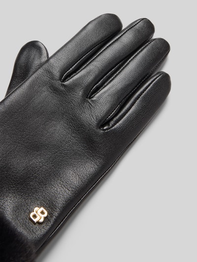 BOSS Handschoenen van echt lamsleer, model 'GIORGY' Zwart - 3