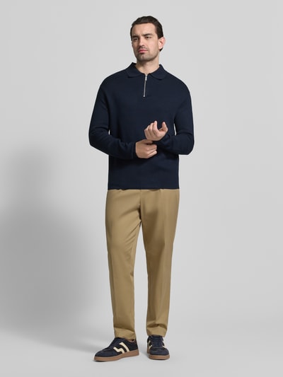 Selected Homme Relaxed Fit Pullover aus Viskose-Mix Modell 'TELLER' Blau 1