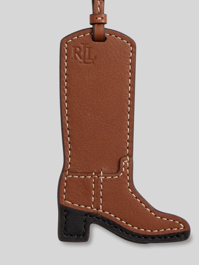 Lauren Ralph Lauren Brelok do kluczy z naturalnej skóry Koniakowy 2