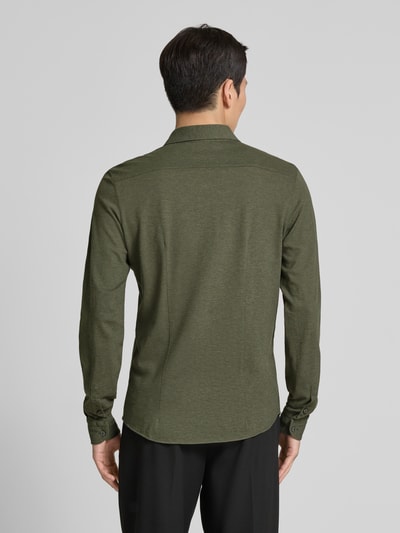 GRAN SASSO Freizeithemd mit Haifischkragen Oliv 5