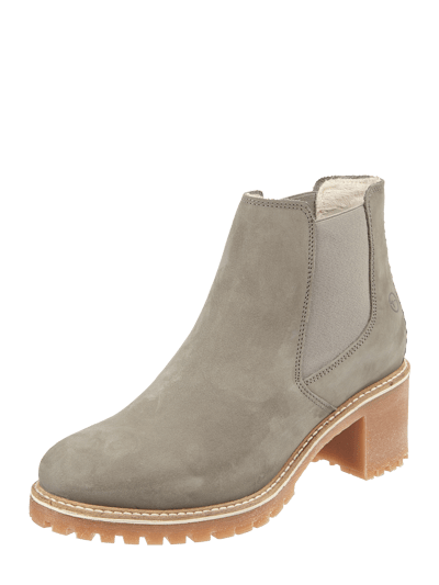 Tamaris Chelsea Boots aus Veloursleder Hellgrau 1